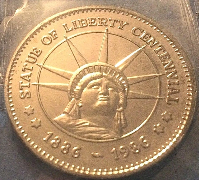 STATUE OF LIBERTY Centennial Coin100th Anniversary18861986Bald