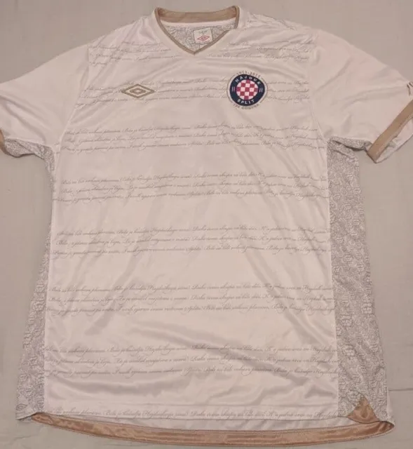 Umbro Croatia 2011 HNK Hajduk Split BLANK Soccer Football Shirt Jersey  YOUTH XL