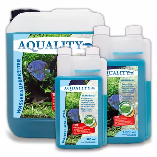 (14,99€/l) AQUALITY Aquarium Wasseraufbereiter mit Aloe Vera und Vitamin B