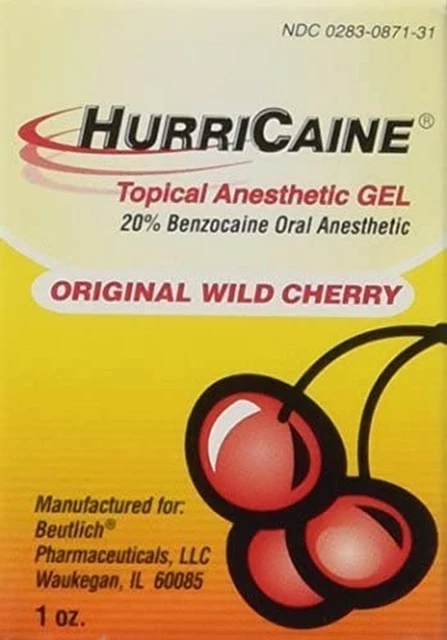 Hurricaine Topical Anesthetic Gel Wild Cherry - 1 Oz