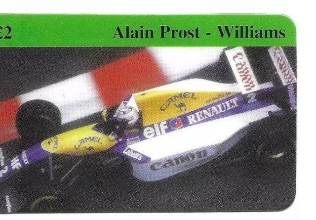 Rare / Carte Telephonique - Alain Prost : Renault Formule 1 Grand Prix Phonecard