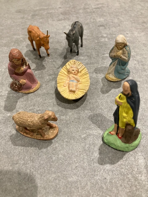 Crèche De Noël Figurine Naissance Du Christ Crèche Décoration De Noël Modèle 6 Cm/2,36" - France