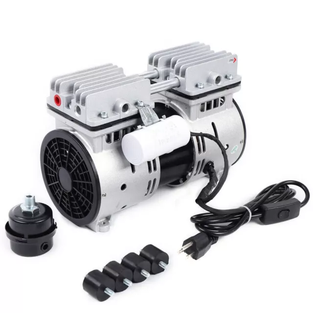 Oilless Diaphragm Vacuum Pump 550W Industrial Oil Free Piston Vacuum Pump SALE
