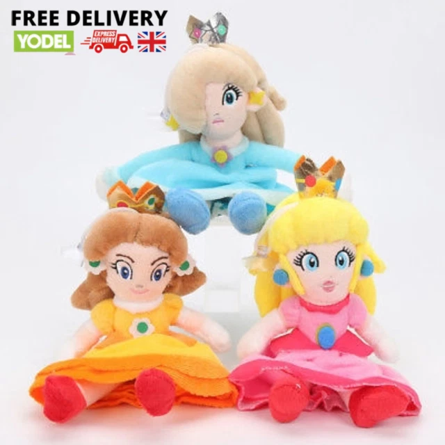 Super Mario Bros Plush Toy - Princess Peach, Daisy, Rosalina Soft Stuffed Doll 8-11 Inch