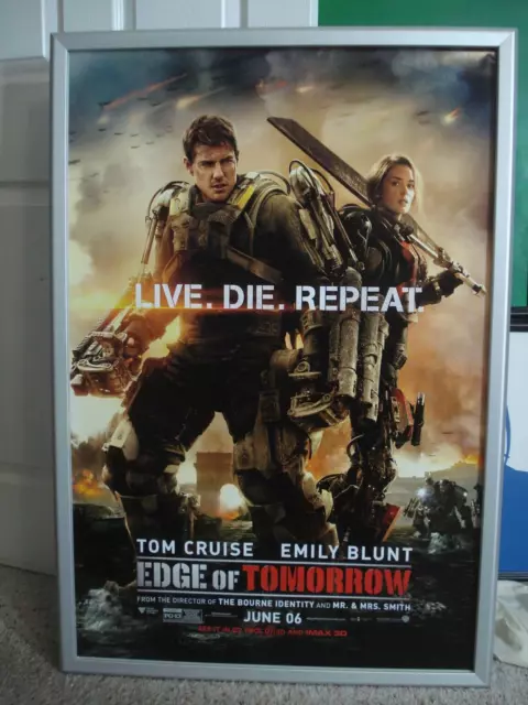 Edge of Tomorrow 27" x 40" Original Theater DS Movie Poster LIVE DIE REPEAT