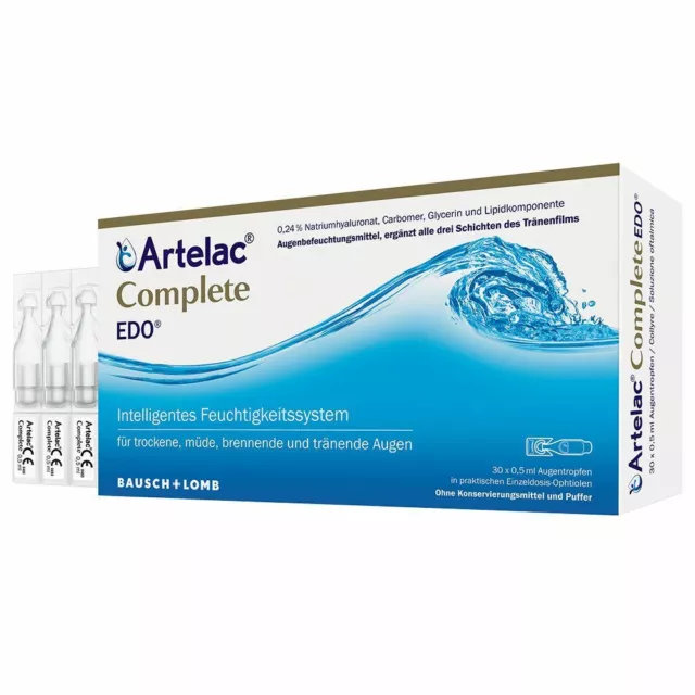 ARTELAC COMPLETE EDO 30x0,5ml Einzeldosispipetten, PZN 11617896