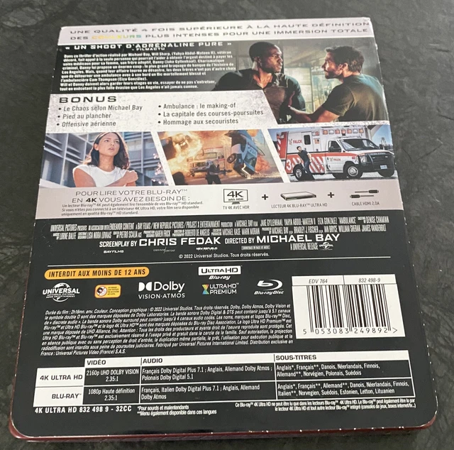 Ambulance Steelbook 4k UHD bluray francais 2