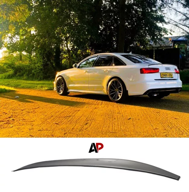 AUDI A6 S6 RS6 C7 Saloon Gloss Black Rear Boot Lip Spoiler Wing