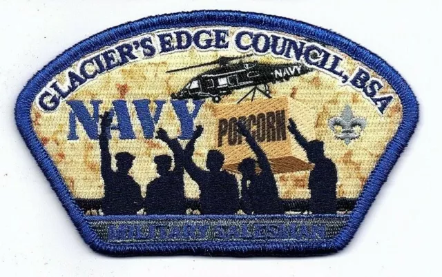 Boy Scout Glacier's Edge Council US NAVY Military Popcorn Salesman CSP