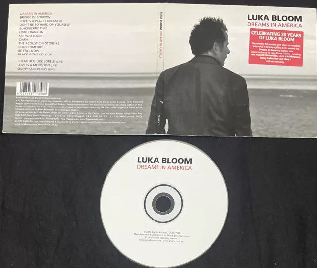 Luka Bloom Dreams In America  Digipack CD