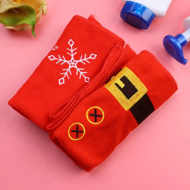 2 piezas manta de Navidad - manta de Guinea manta cálida Santa Claus copo de nieve cómoda