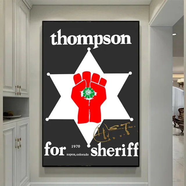 Thompson For Sheriff Poster Hunter S. Thompson Signature Poster