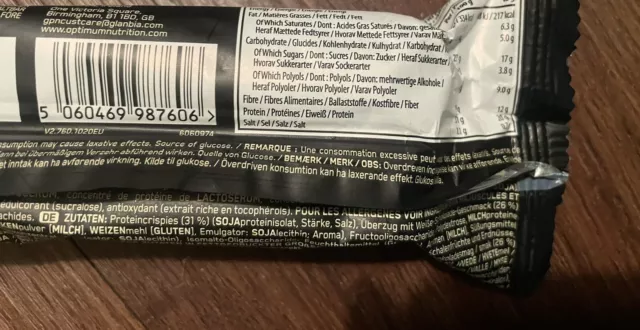Brand New 2x Protein Bars 1x Muscle Food 1x Optimum Nutrition (see description) 3