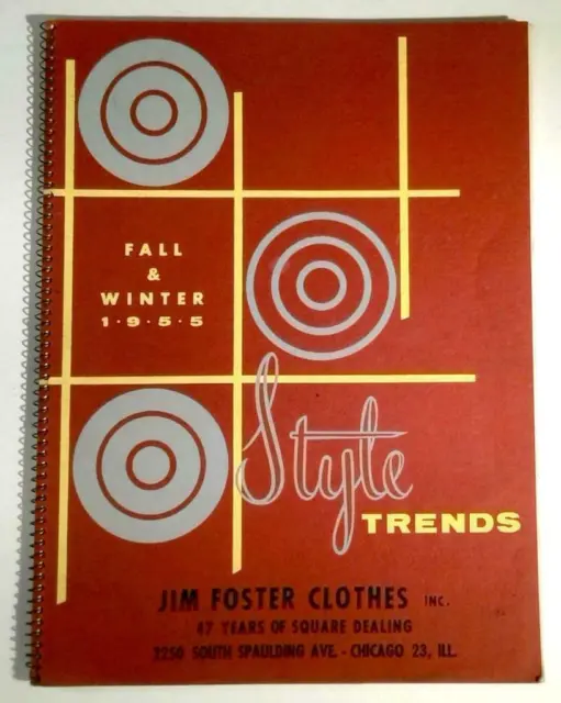 1955 Fashion Catalog Clothes Vintage Fall & Winter Jim Foster STYLE TRENDS WOW !