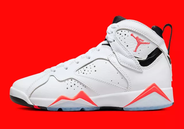 Nike Air Jordan VII 7 Retro White Infrared Crimson Red Black CU9307-160 Men's