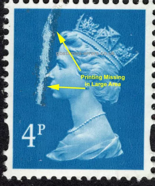 GB Errors: 3 Stamps with various Flaws in Definitives  - yzPackage01A