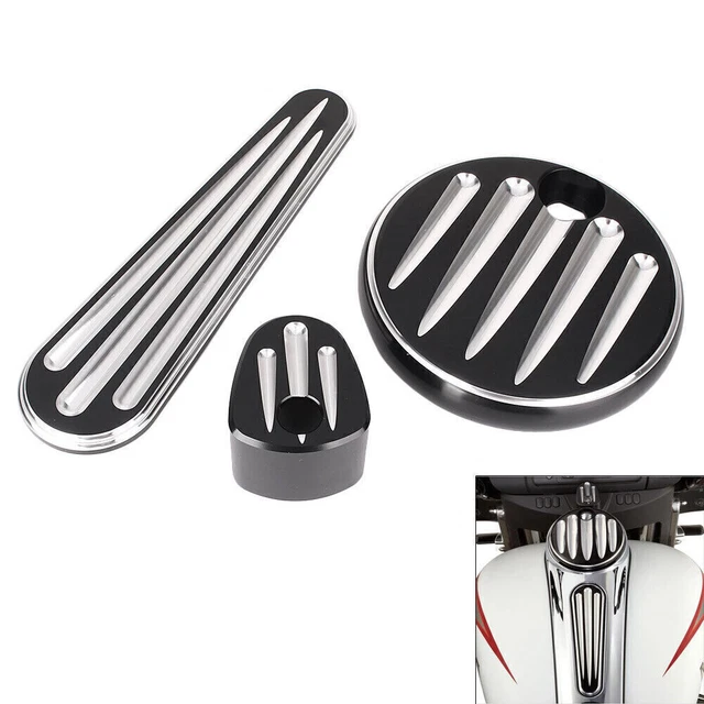 For Touring FLHX 2008-2013 Dash Accessory Ignition Switch Cover Fuel Door Cover
