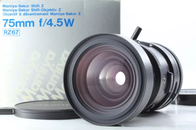 "Near Mint+++ w/ Box" Mamiya Sekor Shift Z 75mm f/4.5 W Lens For RZ67 Pro II D