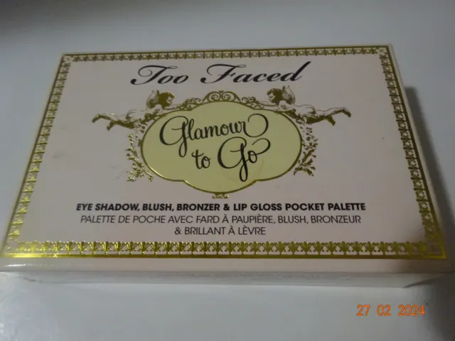 Palette de poche "Too faced Glamour to go" Eye shadow,blush,bronzer&lip gloss