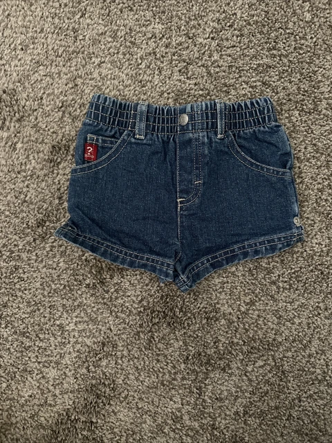 Vintage USA Baby Guess Denim 100% Cotton Shorts Size 6/9 Months