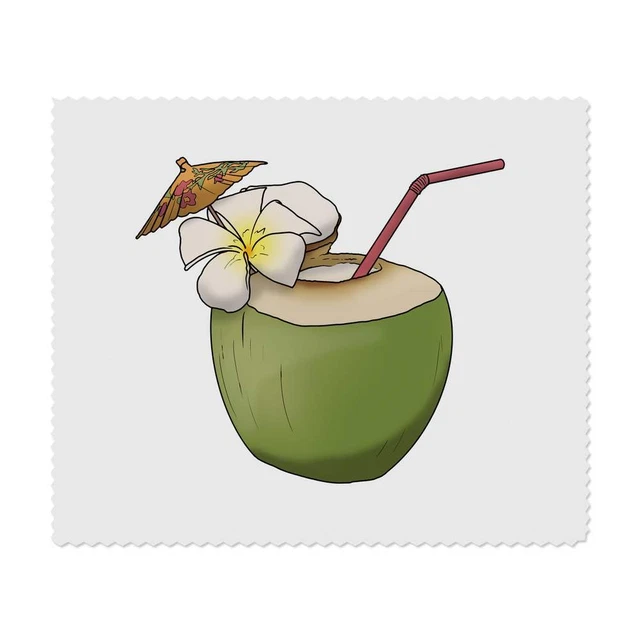 2 paños de limpieza de lentes ""bebida de coco tropical"" (LC00019563)