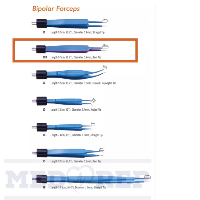 Ellman - J1B Bipolar Forceps - REUSABLE!