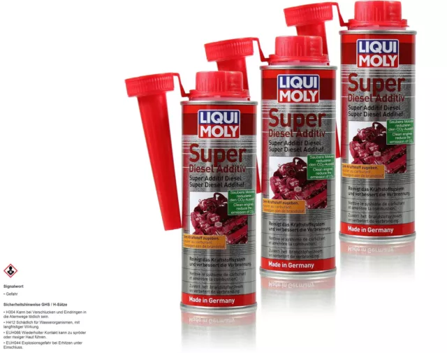 3x250 ML Originale Liqui Moly 5120 Lattina Eccellente Diesel Additivo