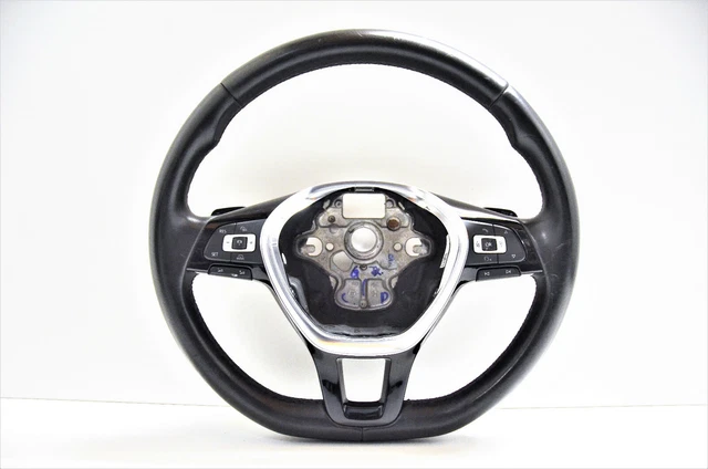 Volant Multifonction 3 Branches Cuir Noir Pour VW Golf, Touran… - Occasion Fonctionnel