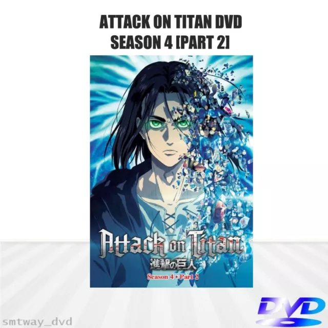 Attack On Titan :The final season (Season 4) - Part 1, 1-16 end DVD with  Eng Dub