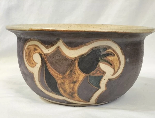 HNB Hans Nielsen Buch Scarce Danish Pottery Stoneware Lge Planter Bowl Vase Pot