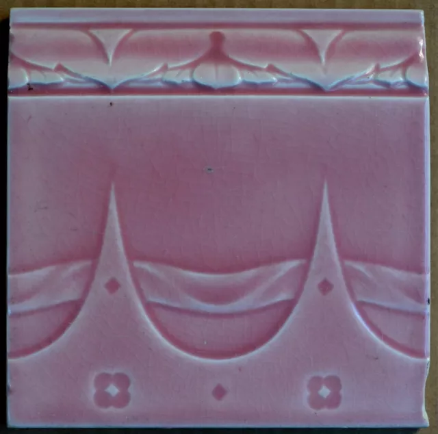 Alfred Meakin - Antique Art Nouveau Majolica Tile C1900