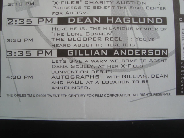 Gillian Anderson Signed The X-Files Annual #1 Topps comic book with flyer NM 3