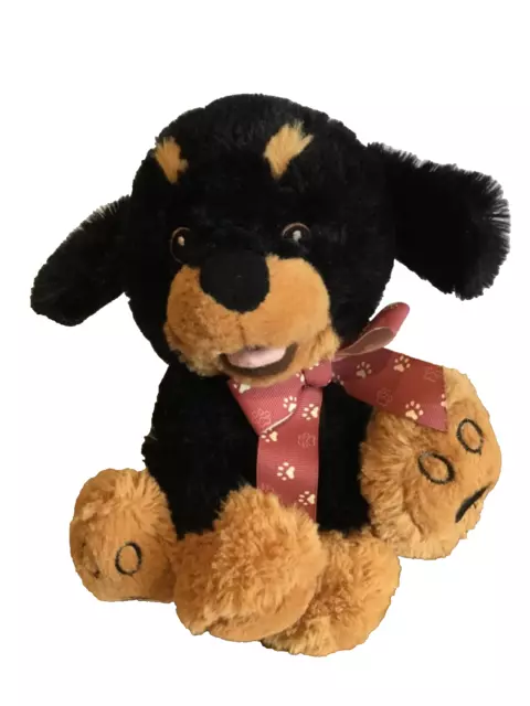 Black and brown stuffed dog cheap