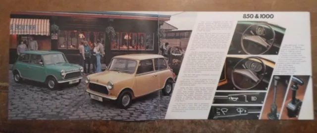 MINI RANGE orig 1977 UK Mkt Sales Brochure - 850 1000 Clubman 1275 GT - #3285 2