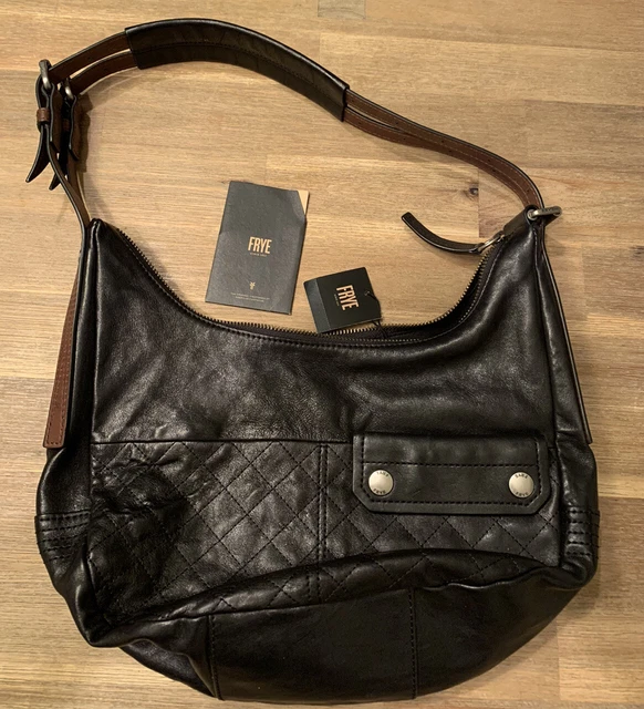 FRYE - Samantha Quilted Hobo Purse- Black DB0093 34DB0093-BLK