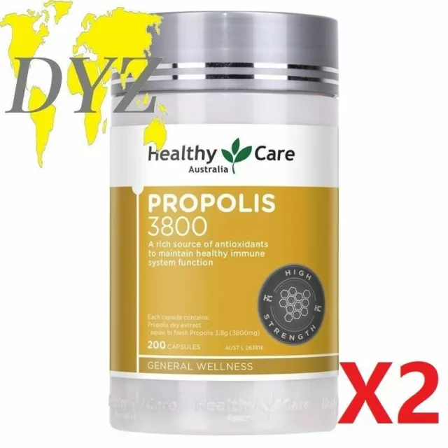 Healthy Care Propolis 3800mg (200 Gélules) [X2]