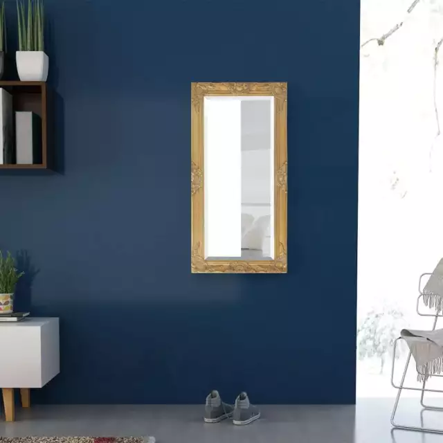 Miroir mural Style baroque 100 x 50 cm DorÃ© 3