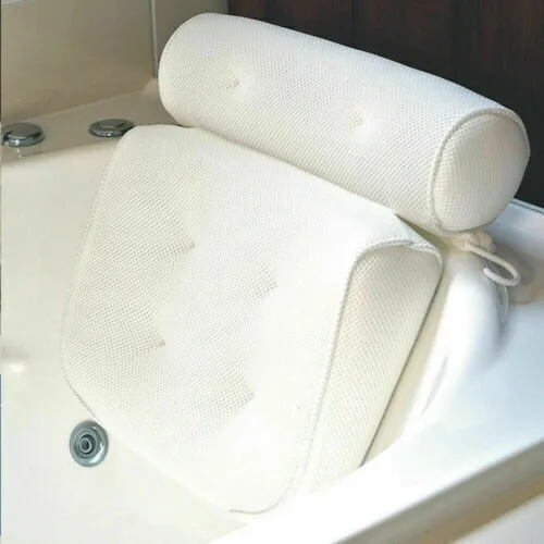 Lujo Baño Spa Almohada de Baño Antideslizante Cómoda Bañera Reposacabezas Cojín