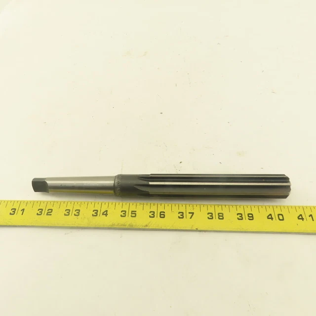.8643 Reamer Straight 8 Flute Morse Taper MT2 Shank 5" Flute Length