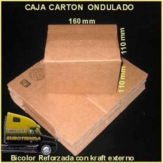 PACK CAJAS DE CARTON MARRON 16X11X11 cm ENVIOS POSTALES CARTON KRAFT ENVIOS 2