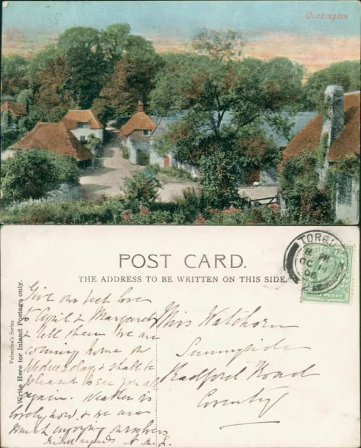 Cockington 1906 Torquay SOTN Cancel Valentine Series