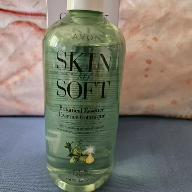 Avon Skin So Soft Botanical Essence Bath Oil 16.2 oz. New In Box 2023 Fresh