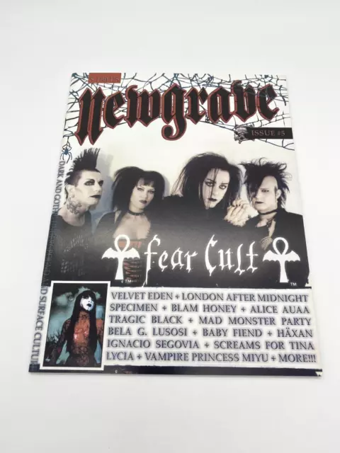NEWGRAVE GOTH MAGAZINE Issue #5 Fear Cult Bagged & Boarded Mint ...