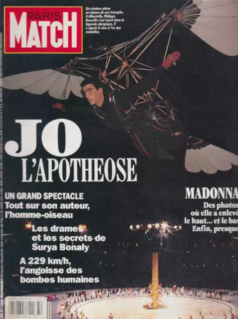 revista Paris Match marzo 1992 Madonna en francés