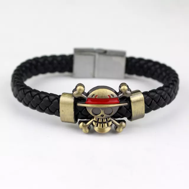 One Piece Anime Straw Hat Luffy Cosplay Bracelet Wristband UK Gift