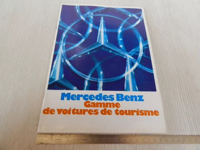 Brochure Depliant Originale In Francese Produzione Mercedes /8 S Sel Sl Etc