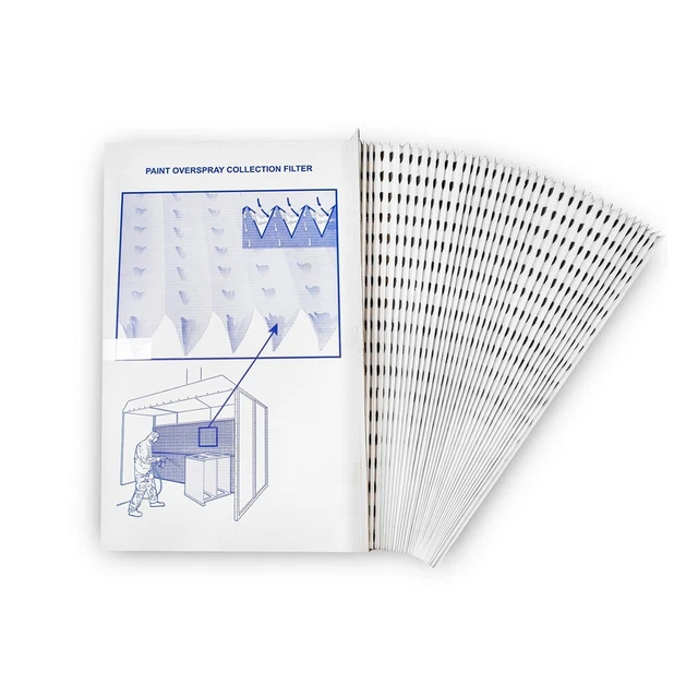 3 PACK - Spray Booth concertina Filter Paper 0.9m X 9m