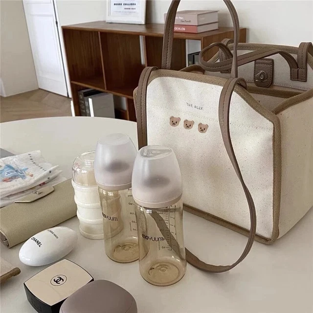 Canvas Mommy Shoulder Bag Baby Nappy Bags for Newborn Diaper Organizer Pouch Bab