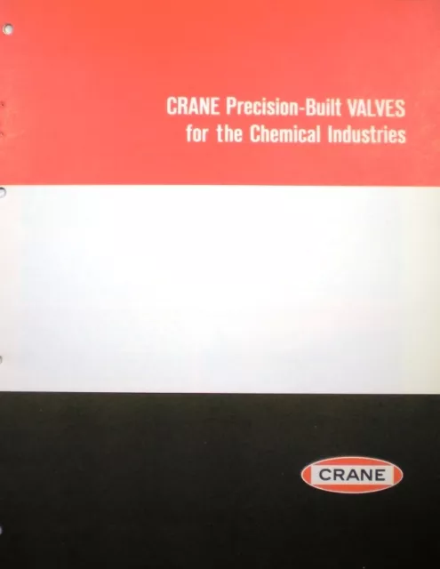 CRANE CRANELOY Valve Catalog BLUE ASBESTOS Packing Gasket 1966 Chemical Industry