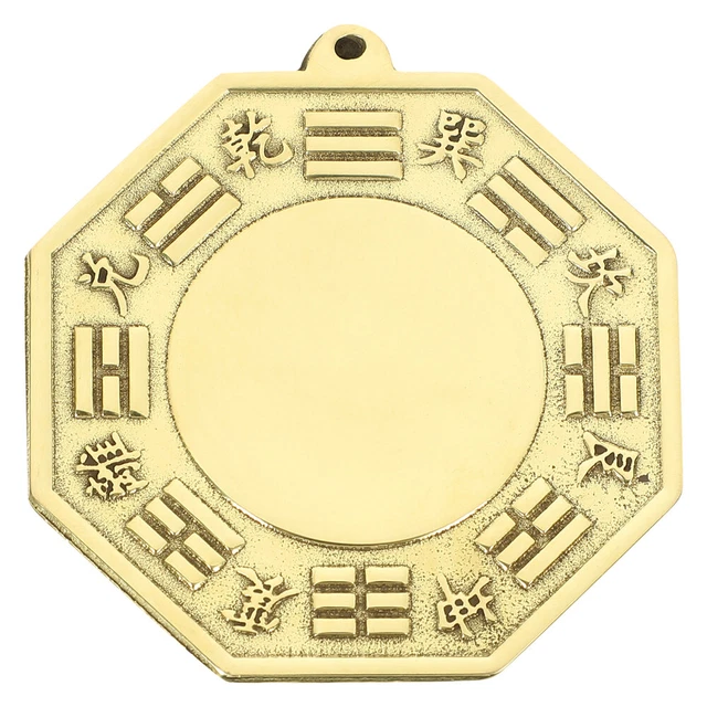 Feng Shui Mirror Ornament Lucky Bagua Pendant Pure Copper Demon